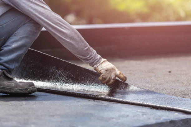 Professional Basement Waterproofing technician working in Martinsville, NJ